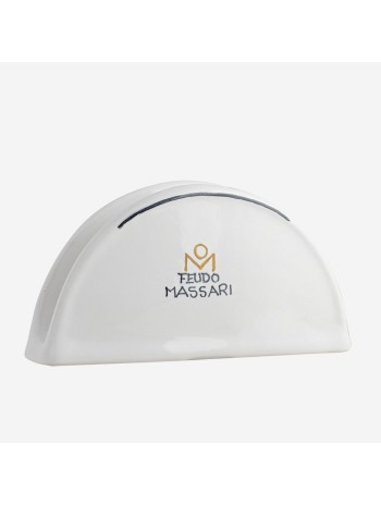 Portatovagliolo in Ceramica Dipinto a Mano - Artigianato Made in Italy